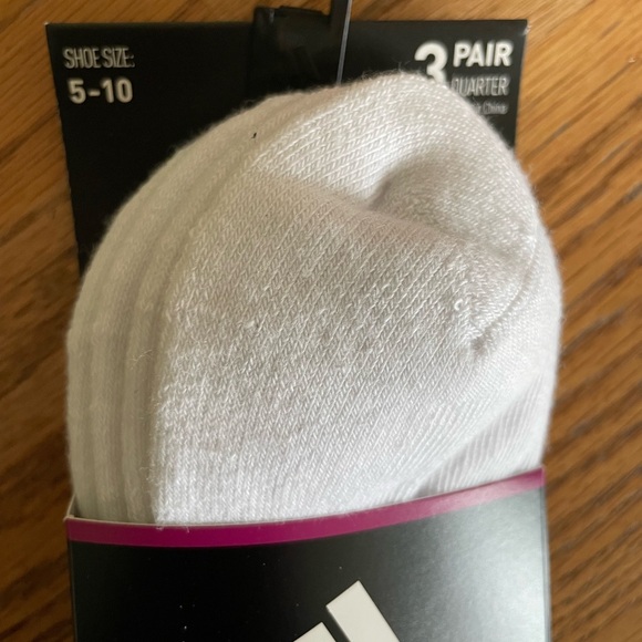 Adidas White Women’s Cushioned Socks - Picture 3 of 4